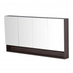 Stella Walnut PVC 1500 Mirror Cabinet